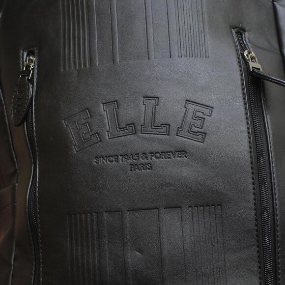 NEW Elle Roamer 22L Vegan Leather Backpack ELBPRMBK Black One Size - Picture 12 of 14